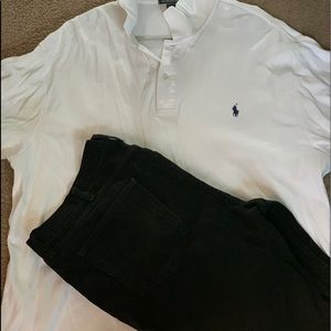 Polo shirt and lee jeans